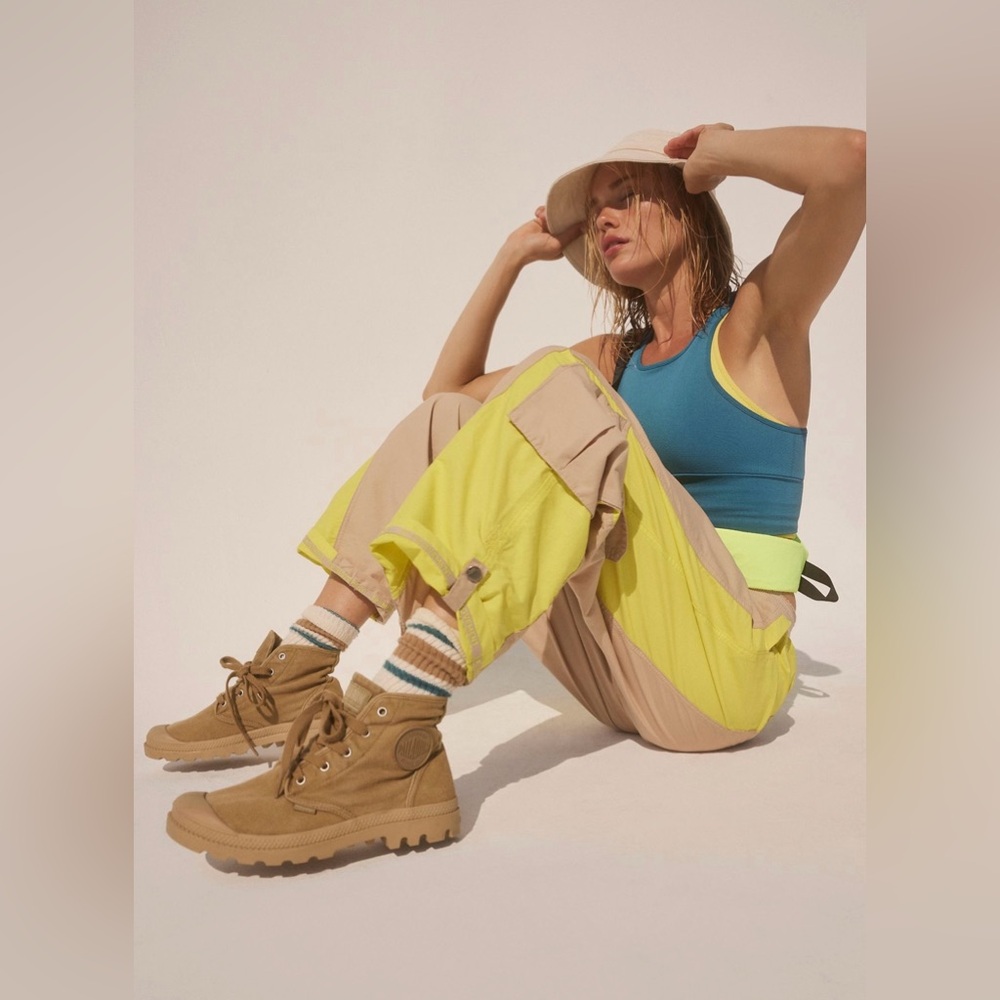 Free People Mesmerize Me ColorBlock Cargo Pants